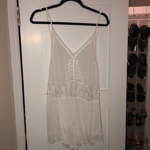 MIXOLOGY romper with open eyelet cut out size LG